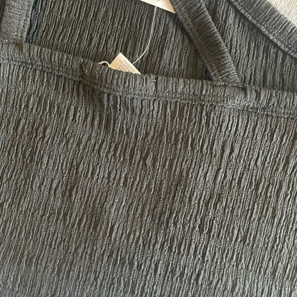 NWT Aerie One Shoulder Black Top - Picture 3 of 3